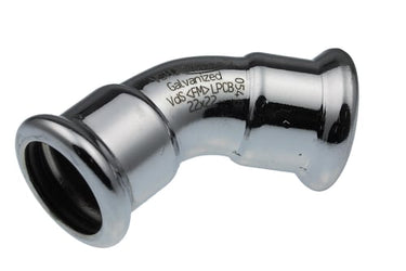 VSH bøjning 45° muffe/muffe 22 mm fz - 1