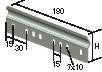 P31 samlebeslag ec h60 b75-600 varmgalvaniseret - 1
