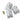 Sikringsholder for 2 afgange E33 venstre 6-25mm2 2XE33 indeholder 1 sæt 3P+N - 1