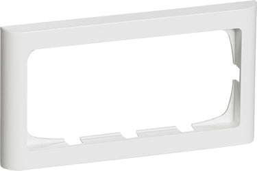FUGA ramme Softline 63 2 modul vandret til 2 modul indsats hvid - 1