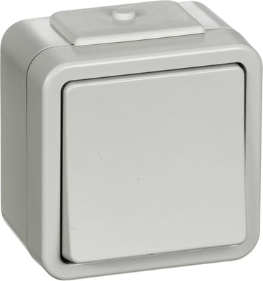Opus 73 afbryder korrespondance IP44 lysegrå - 1