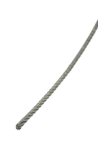 Galv Stålwire 2MM 6X7+1 Rulle á 110 meter - 1