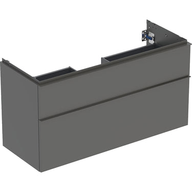 Geberit Icon vaskeskab 1184 x 476 x 615 mm 2 skuffer Lava højkomprimeret trelags-spånplade mat lakeret - 1