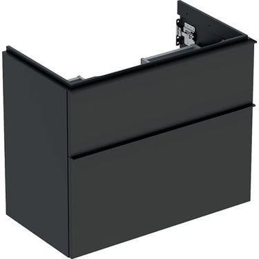 Geberit Icon vaskeskab 740 x 416 x 615 mm 2 skuffer Lava højkomprimeret trelags-spånplade mat lakeret - 1