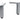 Geberit Smyle bensæt 217 mm chrome blankforkr aluminium - 1