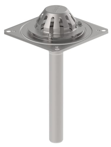 BLÜCHER tagafløb til vakuum og tagfolie 280 x 280 mm Ø50 mm - 1