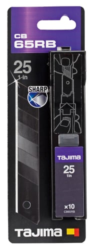 Tajima PREMIUM 25 mm sortcoated knivblad - 1