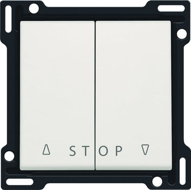 Tangent til jalousiafbryder med symbol for op-ned-stop white - 1