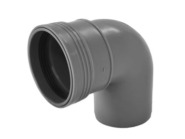 Wafix PP bøjning 88,5° x 75 mm grå - 1