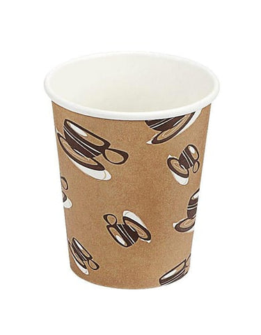 Kaffebæger 25cl Hot Cup Single Wall pap 50 stk poser - 1