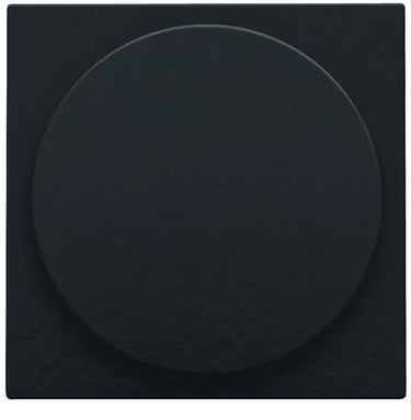 Afdækning til lysdæmper med drejepotentiometer piano black coated - 1