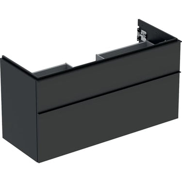 Geberit Icon vaskeskab 1184 x 476 x 615 mm 2 skuffer Lava højkomprimeret trelags-spånplade mat lakeret - 1
