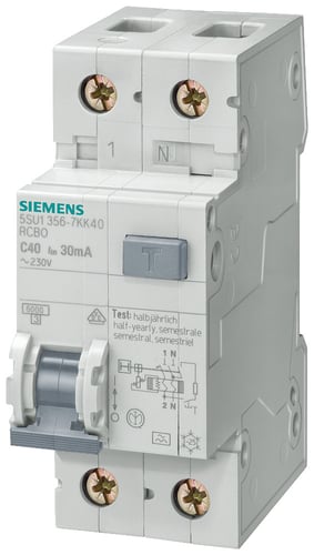 Kombiafbryder 30MA 6KA 1 polet + nul B 16A - 1
