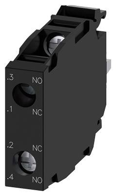 Kontaktmodul med 2 kontaktelementer 1 NO+1 NC skrue for frontplade - 1