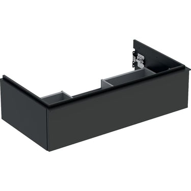 Geberit Icon vaskeskab 888 x 476 x 247 mm 1 skuffe Lava højkomprimeret trelags-spånplade mat lakeret - 1