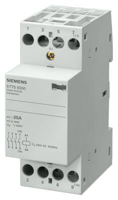 Kontaktor 4 slutte 25A 230V brumfri - 1