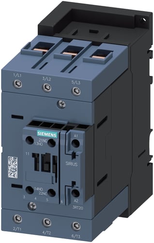 Kontaktor AC-3 45 kW/400 V 1 NO+1 NC 230 V AC/50 Hz 3-polet 3RT2046-1AP00 - 1