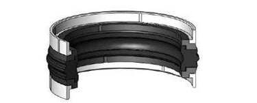Stempelmanchet MDB 150 x 128 x 26,5/5,1 POM/TPE/NBR - 1