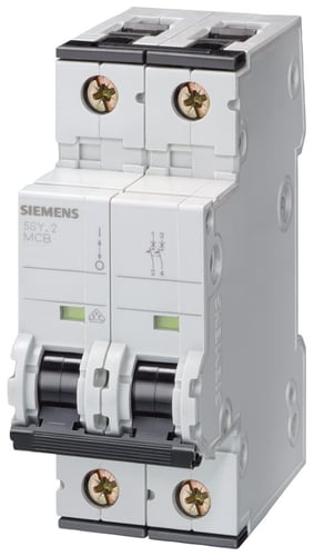 Automatsikring 10kA 2P C 4A 5SY4204-7 - 1