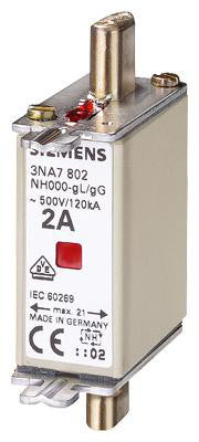 NH-sikring NH00 10A GL/GG 500V 3NA7803 - 1