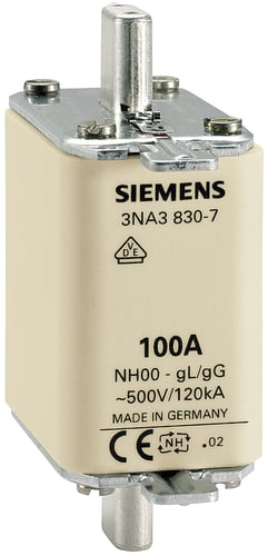 NH-sikring NH00 125A GL/GG 500V 3NA3832 - 1