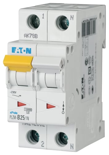 Automatsikring 25A 1P+N C 2M 10KA - 1