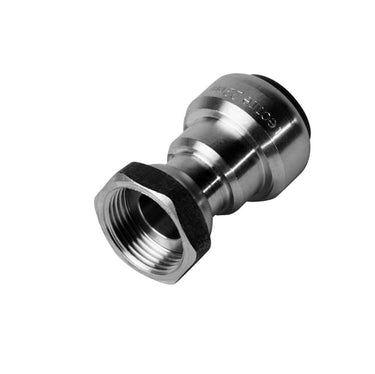 Roth målerkobling rustfri stål 22 mm x 3/4" lige - 1