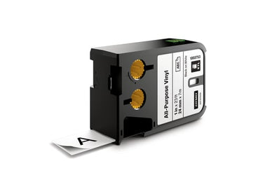 DYMO XTL tape vinyl universal sort på hvid 24mmx7m - 1