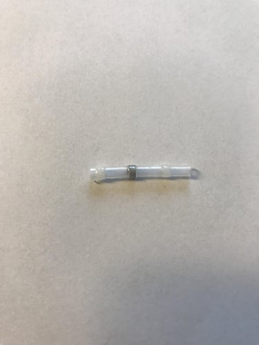Loddemuffe med smeltbar tin ring og lim hvid 0,25-0,5 mm2 - 1