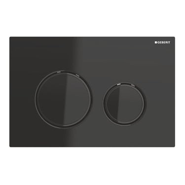 Geberit Sigma21 betjeningsplade sort krom/sort - 1