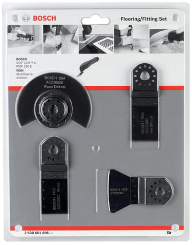 Bosch Gulv-/indbygningssæt med 4 dele ACZ 85 EB (1x); AIZ 32 BSPB (1x); AIZ 32 EPC (1x); ATZ 52 SC (1x) (Blister pk) - 1