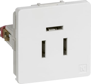 LK FUGA Telefonudtag 3-pol 1 modul hvid - 1