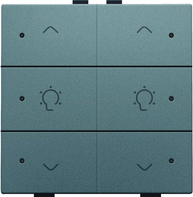 Dæmpertryk dobbelt m. LED steel grey coated NHC - 1