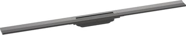 hansgrohe RainDrain Flex kappesæt til flise bruseafløb 1000 mm til fri mont./kan afkortes børstet sort krom PVD - 1
