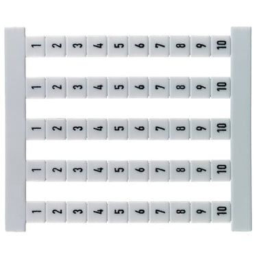 Mærkeark 5-FSZ 46066 med 1-10 i ark á 50 styk - 1