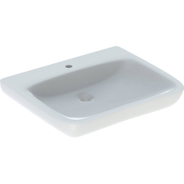 Geberit Renova Comfort håndvask 650 x 550 mm hvid porcelæn - 1