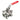 UNITE kuglehane 3-delt muffe/muffe AISI 316 1" - 1