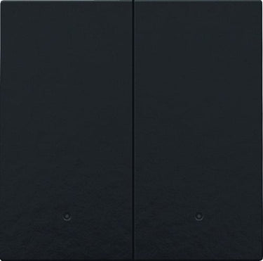 Tangent til smart 2-tryk med linse Bakelite® piano black coated - 1