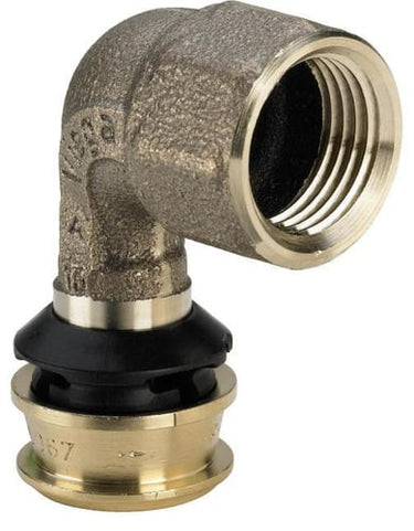 Raxofix overgangsbøjning 90° 25 x 3/4" muffe/muffe rødgods - 1