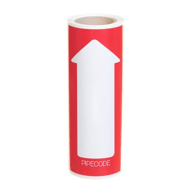 Pipecode rørmærke rød nr. 5 80 mm x 5 m - 1