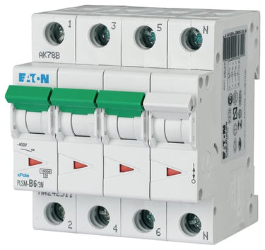 Automatsikring 6A 3P+N C 4M 10KA - 1