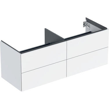 Geberit ONE underskab t/håndvask fire skuffer 1350 x 504 x 470 hvid blank - 1