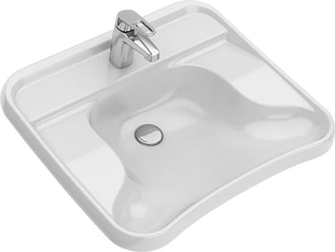 Ifö Care håndvask med hanehul uden overløb 660 x 575 x 190 mm - 1
