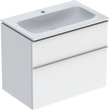 Geberit Icon møbelpakke 750 x 480 x 630 mm 2 skuffer hvid porcelæn lakeret blankpoleret - 1