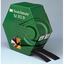 3M Hook & Loop SJ352D Burrebånd sort 25mmx5m - 1