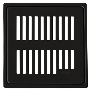 Purus ramme/rist PVD sort RIB 150 x 150 mm - 1