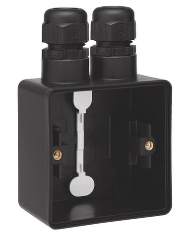 Underlag 1-modul 2x M20 IP55 sort - 1