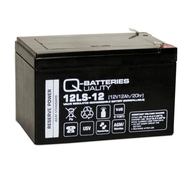 Q-Batteries 12V-12Ah blybatteri 151X98X95 VDS - 1