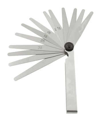 Søgerblade 0,05-1,00 mm (13 blade) 200 mm med cylindrisk afrunding og 13 mm bredde - 1