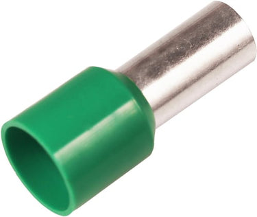 Isoleret terminalrør A6-18ETT 6mm² L18 Grøn - 1